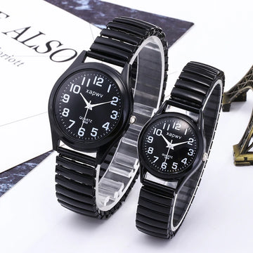 Casual Couple Watches Men Arabic Numerals Fashion Ladies Watch Quartz Wristwatch Pair