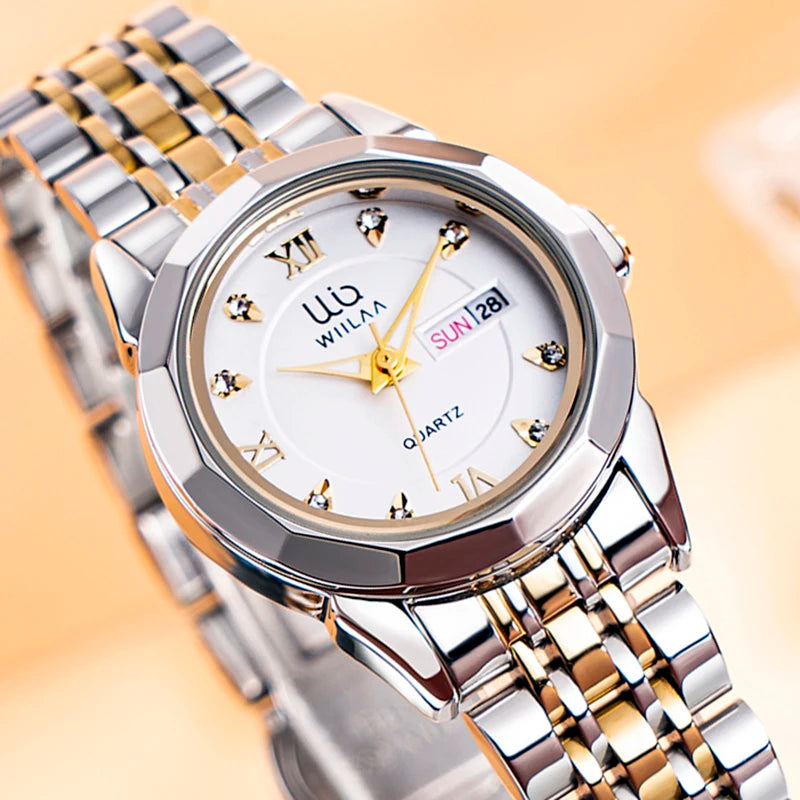 Women Watches 2025 Top Brand Luxury Stainless Steel Band High Quality Ladies Wrist Watches For Female Clock Women Quartz Watch